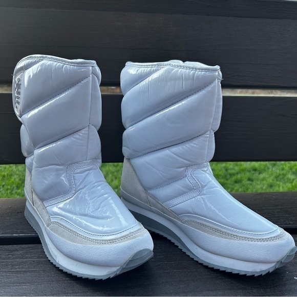 Aldo womens puffer white winter boots - Picture 1 of 7